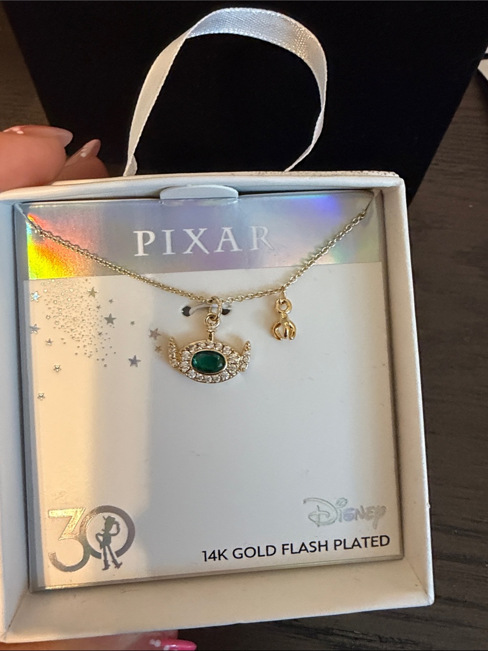 Disney x Pixar Gold Toy Story Alien + The Claw necklace